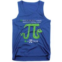 Python Pithon Pi Symbol Funny Math Teacher Pi Day Gift Tank Top