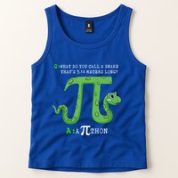 Python Pithon Pi Symbol Funny Math Teacher Pi Day Gift Tank Top