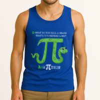 Python Pithon Pi Symbol Funny Math Teacher Pi Day Gift Tank Top