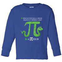 Python Pithon Pi Symbol Funny Math Teacher Pi Day Gift Toddler Long Sleeve Shirt