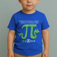 Python Pithon Pi Symbol Funny Math Teacher Pi Day Gift Toddler T-Shirt
