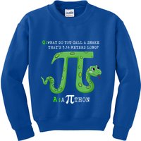 Python Pithon Pi Symbol Funny Math Teacher Pi Day Gift Kids Sweatshirt
