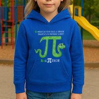 Python Pithon Pi Symbol Funny Math Teacher Pi Day Gift Kids Hoodie