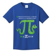 Python Pithon Pi Symbol Funny Math Teacher Pi Day Gift Kids T-Shirt