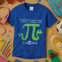 Python Pithon Pi Symbol Funny Math Teacher Pi Day Gift Kids T-Shirt