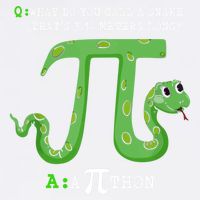Python Pithon Pi Symbol Funny Math Teacher Pi Day Gift Garment-Dyed Sweatshirt