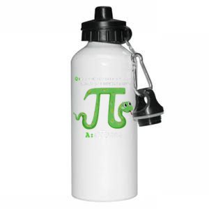 Python Pithon Pi Symbol Funny Math Teacher Pi Day Gift Aluminum Water Bottle