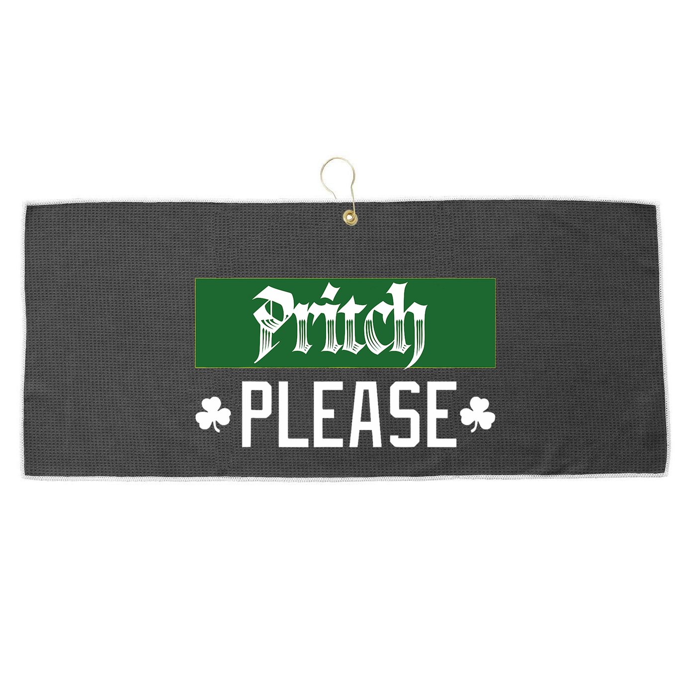 Pritch Please Large Microfiber Waffle Golf Towel
