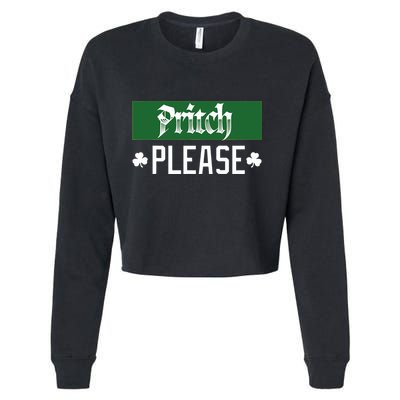 Pritch Please Cropped Pullover Crew