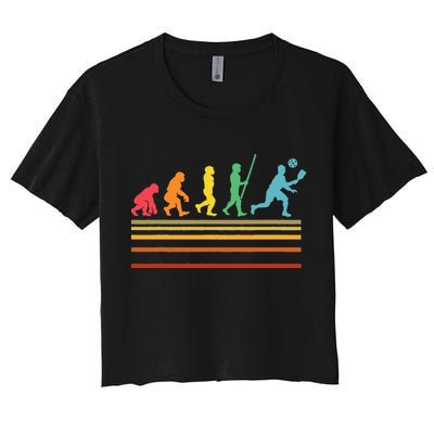 Pickleball Player Pickle Ball Women's Crop Top Tee