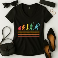 Pickleball Player Pickle Ball Women's V-Neck T-Shirt
