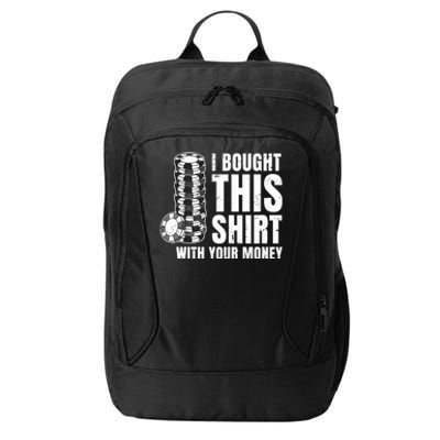 Poker Player Poker Cards Game Money City Backpack