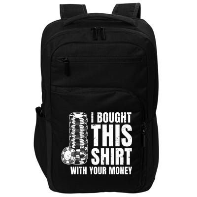 Poker Player Poker Cards Game Money Impact Tech Backpack