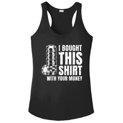 Poker Player Poker Cards Game Money Ladies PosiCharge Competitor Racerback Tank