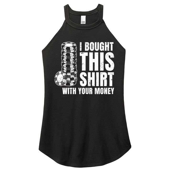 Poker Player Poker Cards Game Money Women's Perfect Tri Rocker Tank