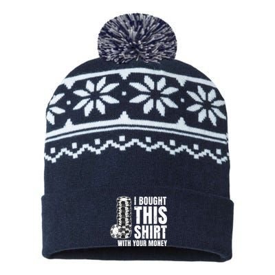 Poker Player Poker Cards Game Money USA-Made Snowflake Beanie