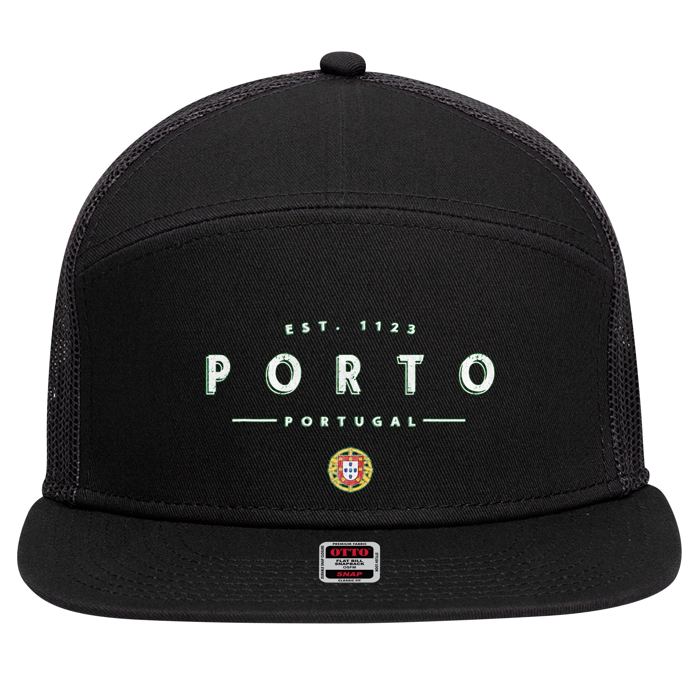 Porto Portugal Porto 7 Panel Mesh Trucker Snapback Hat