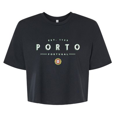 Porto Portugal Porto Bella+Canvas Jersey Crop Tee