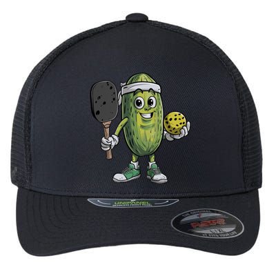 Pickle Playing Pickleball Funny For Paddleball Lover Gift Flexfit Unipanel Trucker Cap