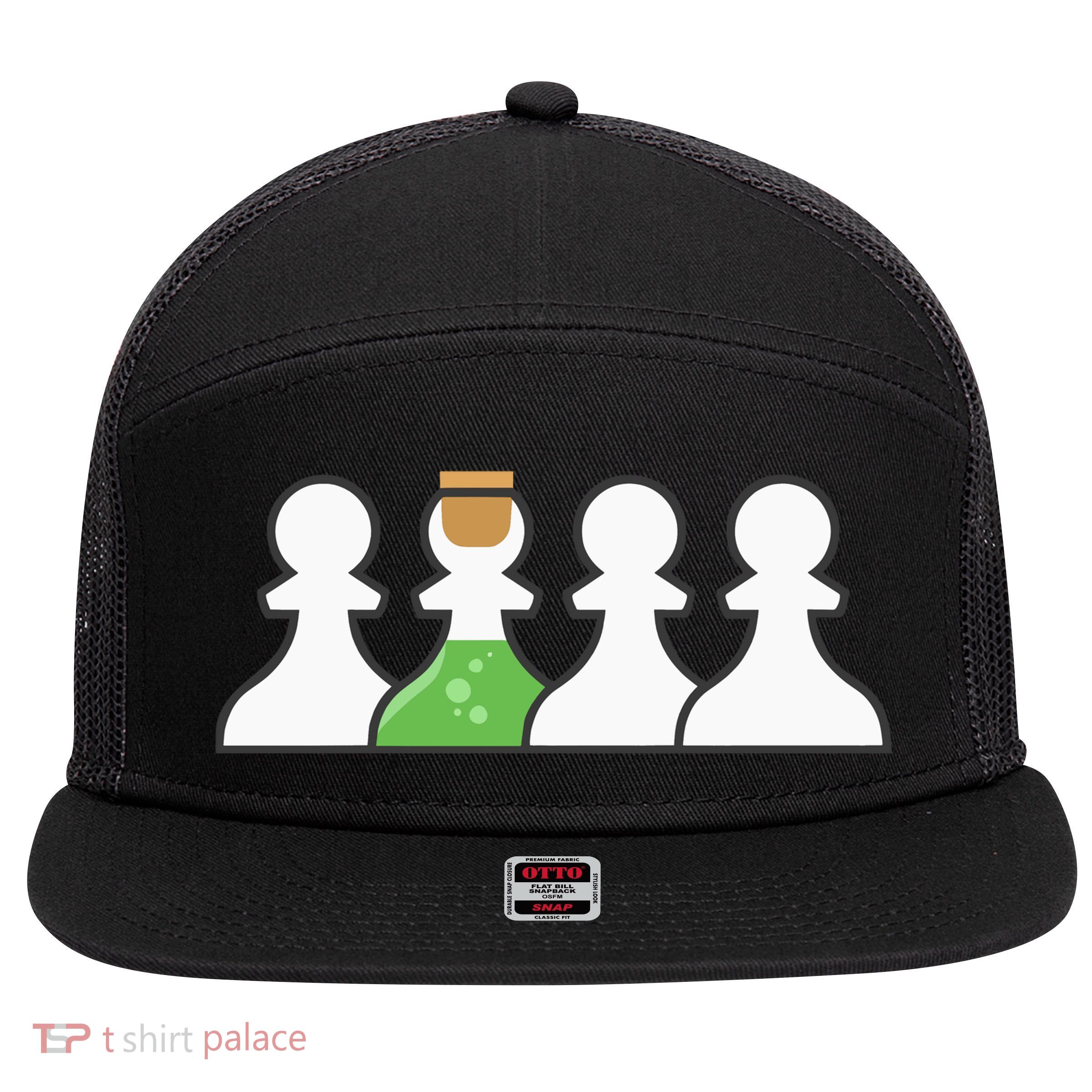 P.O.I.S.O.N Pawn 7 Panel Mesh Trucker Snapback Hat