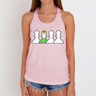 P.O.I.S.O.N Pawn Women's Knotted Racerback Tank