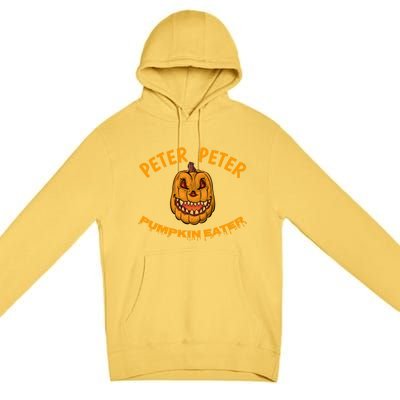 Peter Peter Pumpkin Eater Creepy Halloween Costume Great Gift Premium Pullover Hoodie