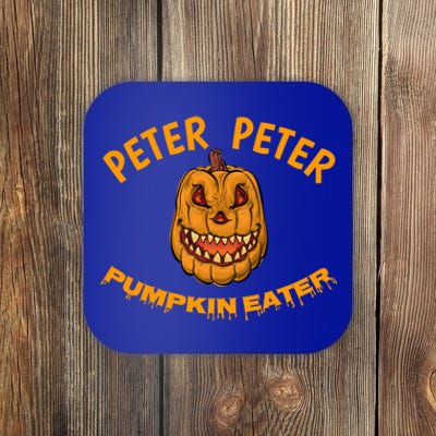 Peter Peter Pumpkin Eater Creepy Halloween Costume Great Gift Coaster