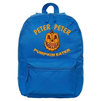 Peter Peter Pumpkin Eater Creepy Halloween Costume Great Gift 16 in Basic Backpack