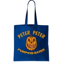 Peter Peter Pumpkin Eater Creepy Halloween Costume Great Gift Tote Bag