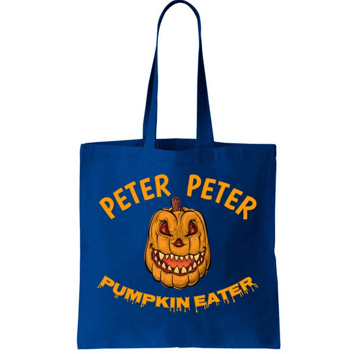 Peter Peter Pumpkin Eater Creepy Halloween Costume Great Gift Tote Bag