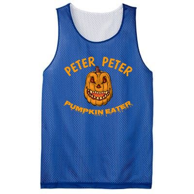 Peter Peter Pumpkin Eater Creepy Halloween Costume Great Gift Mesh Reversible Basketball Jersey Tank