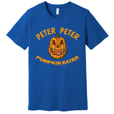 Peter Peter Pumpkin Eater Creepy Halloween Costume Great Gift Premium T-Shirt