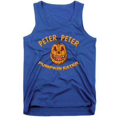 Peter Peter Pumpkin Eater Creepy Halloween Costume Great Gift Tank Top