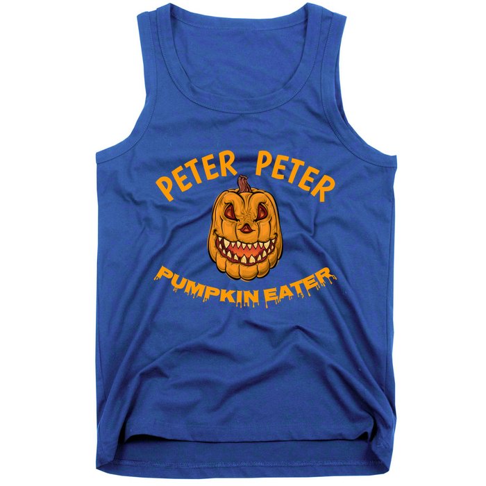 Peter Peter Pumpkin Eater Creepy Halloween Costume Great Gift Tank Top