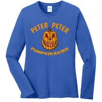 Peter Peter Pumpkin Eater Creepy Halloween Costume Great Gift Ladies Long Sleeve Shirt