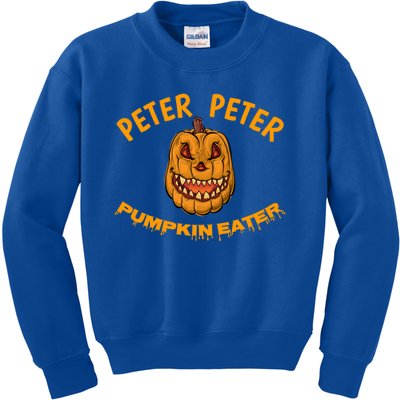 Peter Peter Pumpkin Eater Creepy Halloween Costume Great Gift Kids Sweatshirt