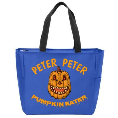 Peter Peter Pumpkin Eater Creepy Halloween Costume Great Gift Zip Tote Bag