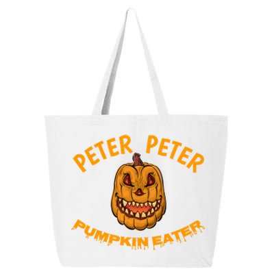 Peter Peter Pumpkin Eater Creepy Halloween Costume Great Gift 25L Jumbo Tote