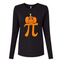 Pumpkin Pi | Pie Math Womens Cotton Relaxed Long Sleeve T-Shirt