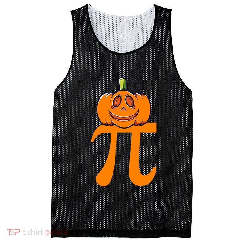 Pumpkin Pi | Pie Math Mesh Reversible Basketball Jersey Tank