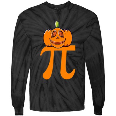 Pumpkin Pi | Pie Math Tie-Dye Long Sleeve Shirt