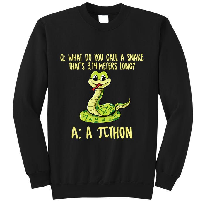 Python Pithon Pi Symbol Funny Pi Day Math Teacher Student .Png Sweatshirt