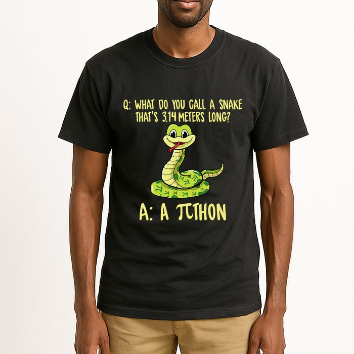 Python Pithon Pi Symbol Funny Pi Day Math Teacher Student .Png Tall T-Shirt