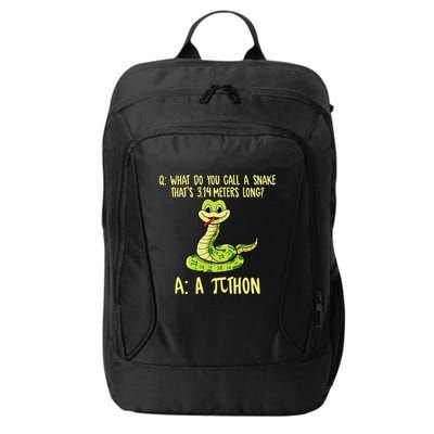 Python Pithon Pi Symbol Funny Pi Day Math Teacher Student .Png City Backpack