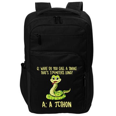 Python Pithon Pi Symbol Funny Pi Day Math Teacher Student .Png Impact Tech Backpack