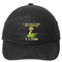 Python Pithon Pi Symbol Funny Pi Day Math Teacher Student .Png 7-Panel Snapback Hat