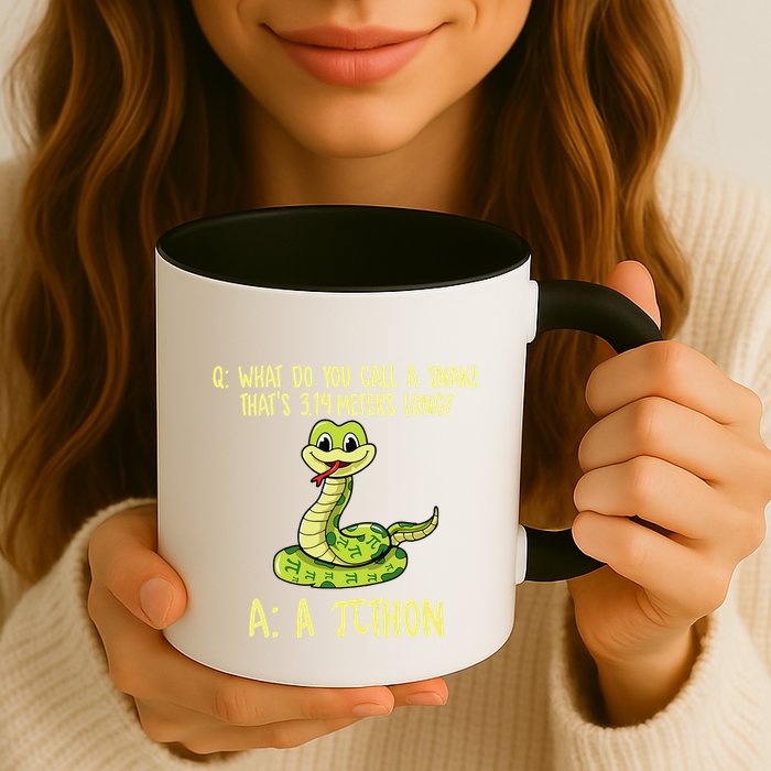 Python Pithon Pi Symbol Funny Pi Day Math Teacher Student .Png Mug