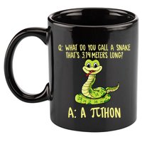 Python Pithon Pi Symbol Funny Pi Day Math Teacher Student .Png 11oz C Handle Ceramic Mug