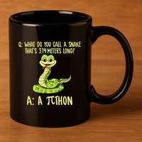 Python Pithon Pi Symbol Funny Pi Day Math Teacher Student .Png 11oz C Handle Ceramic Mug