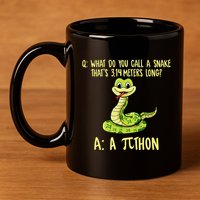 Python Pithon Pi Symbol Funny Pi Day Math Teacher Student .Png 11oz C Handle Ceramic Mug